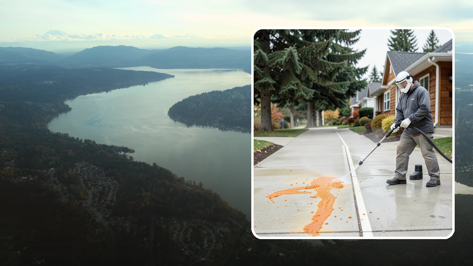 Sidewalk Gum Removal in Sammamish, King County, WA - We blast away stuck-on gum from Washington commercial sidewalks, leaving smooth, spot-free walkways for your customers.