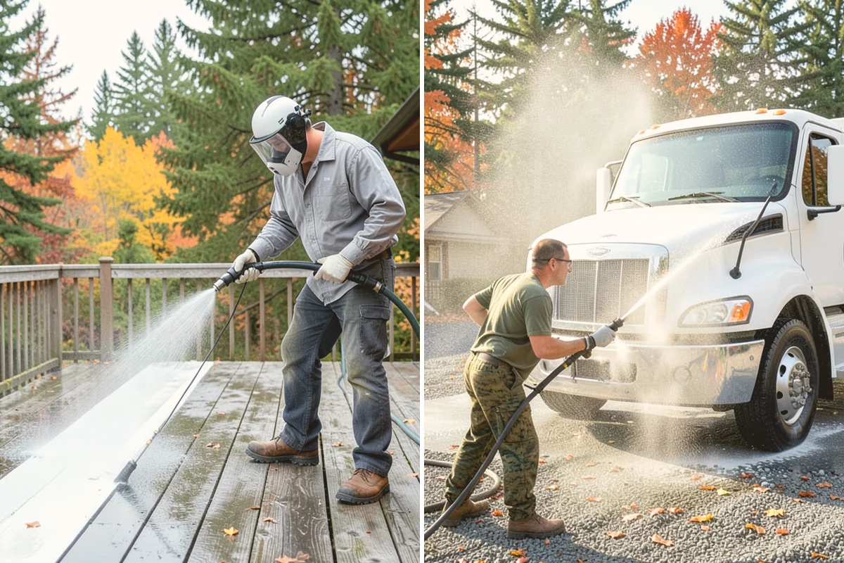 Sidewalk Gum Removal in Sammamish, King County, WA - Mark and count gum spots along the walkway