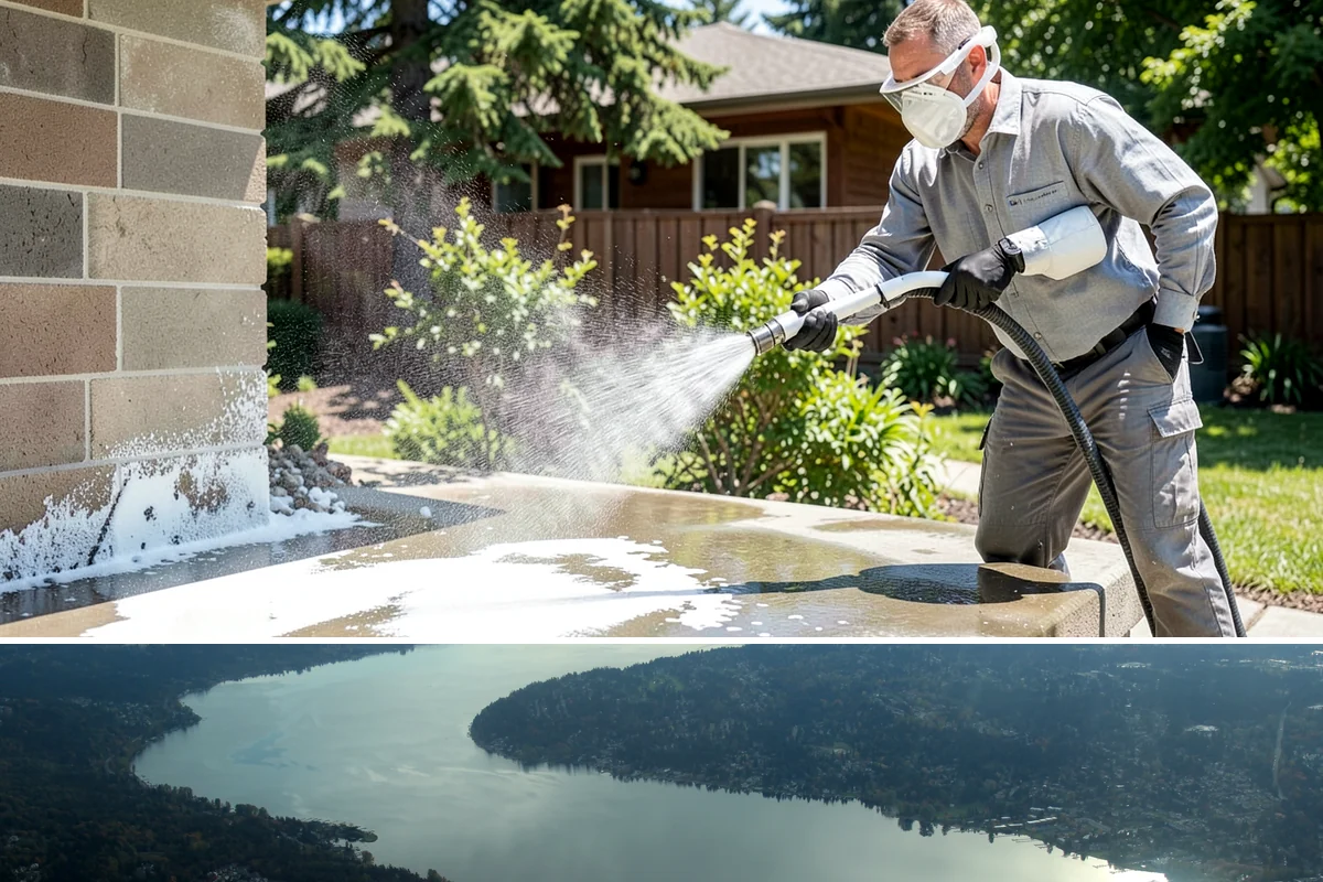 Sidewalk Gum Removal in Sammamish, King County, WA - Gum removal works year-round but is most efficient in warmer months when heat softens deposits faster.