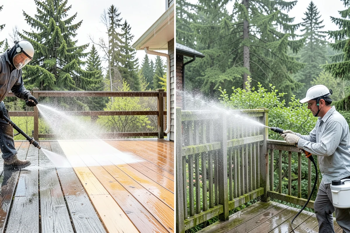 Sidewalk Gum Removal in Shoreline, King County, WA - Mark and count gum spots along the walkway