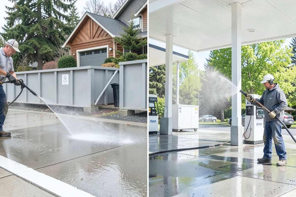 Sidewalk Gum Removal in Skykomish, King County, WA - Mark and count gum spots along the walkway