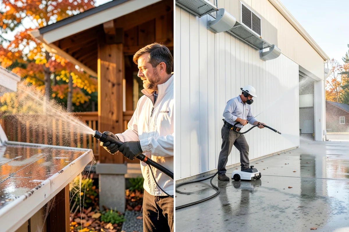 Sidewalk Gum Removal in Snoqualmie, King County, WA - Mark and count gum spots along the walkway