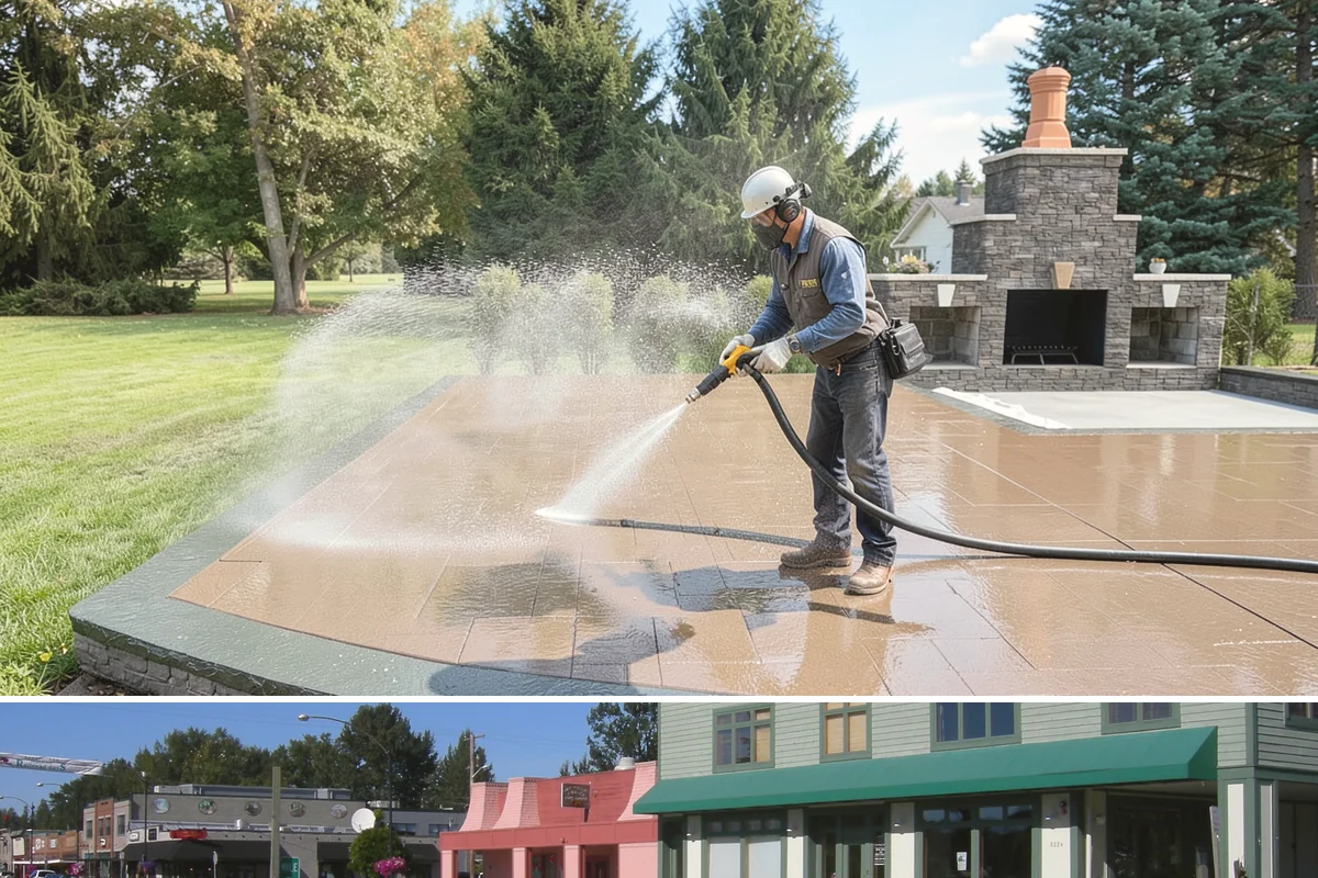 Sidewalk Gum Removal in Snoqualmie, King County, WA - Gum removal works year-round but is most efficient in warmer months when heat softens deposits faster.