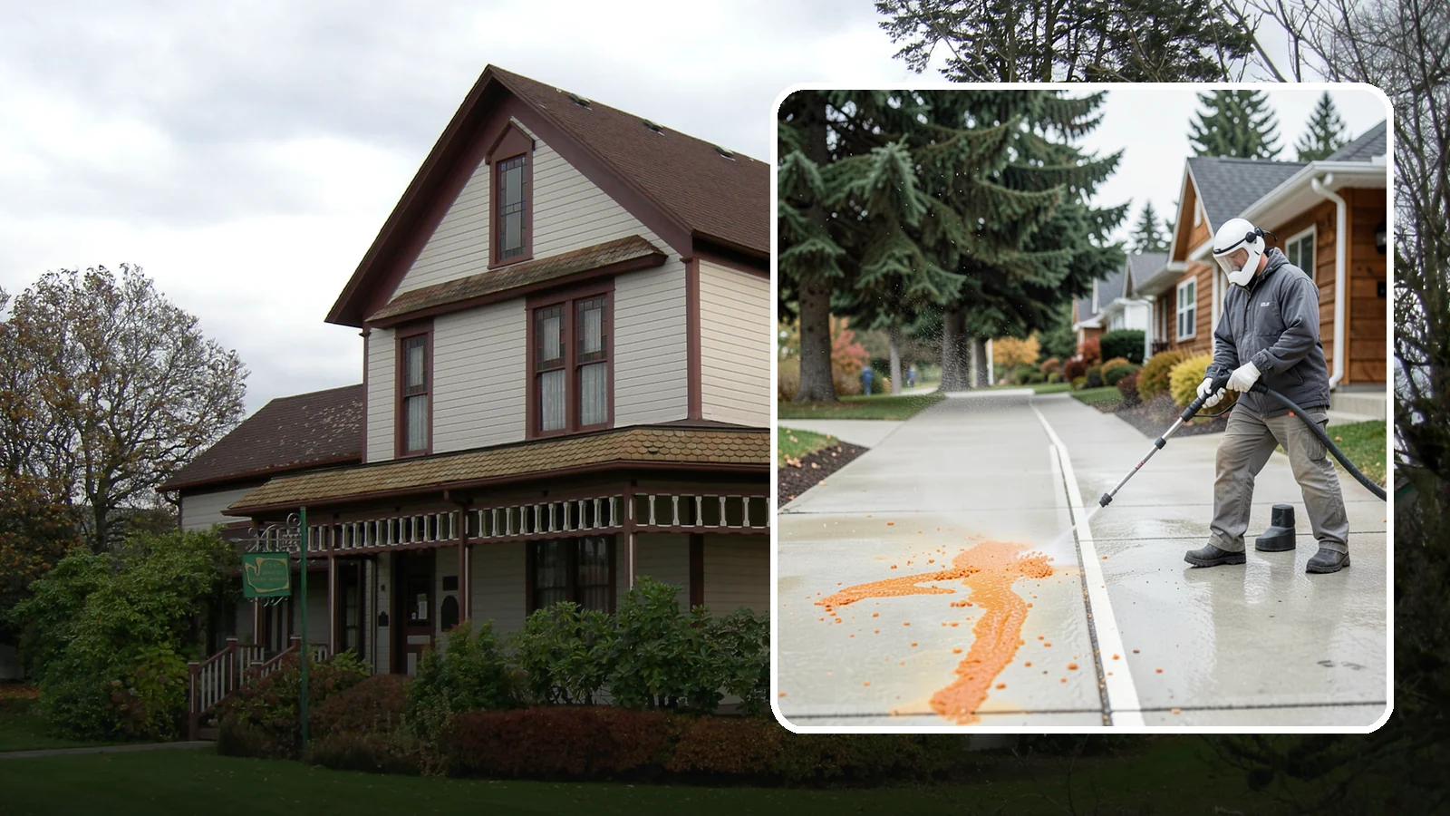 Sidewalk Gum Removal in Sumner, Pierce County, WA - We blast away stuck-on gum from Washington commercial sidewalks, leaving smooth, spot-free walkways for your customers.