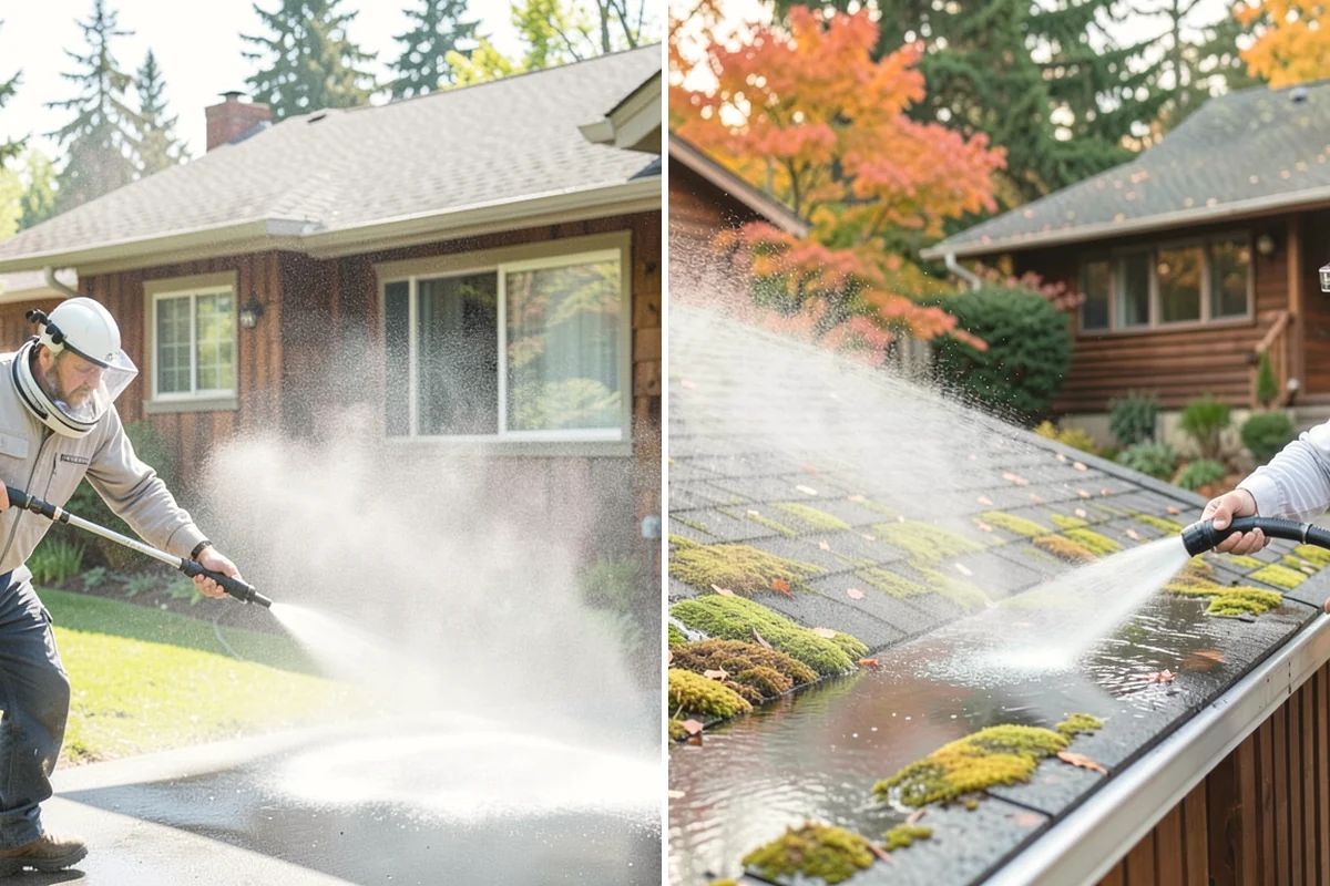 Sidewalk Gum Removal in Tacoma, Pierce County, WA - Mark and count gum spots along the walkway