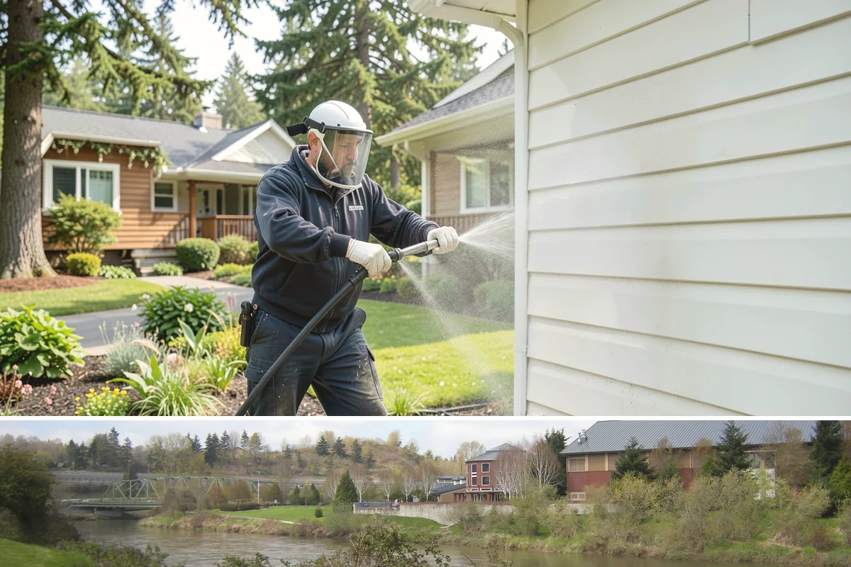 Sidewalk Gum Removal in Tukwila, King County, WA - Gum removal works year-round but is most efficient in warmer months when heat softens deposits faster.
