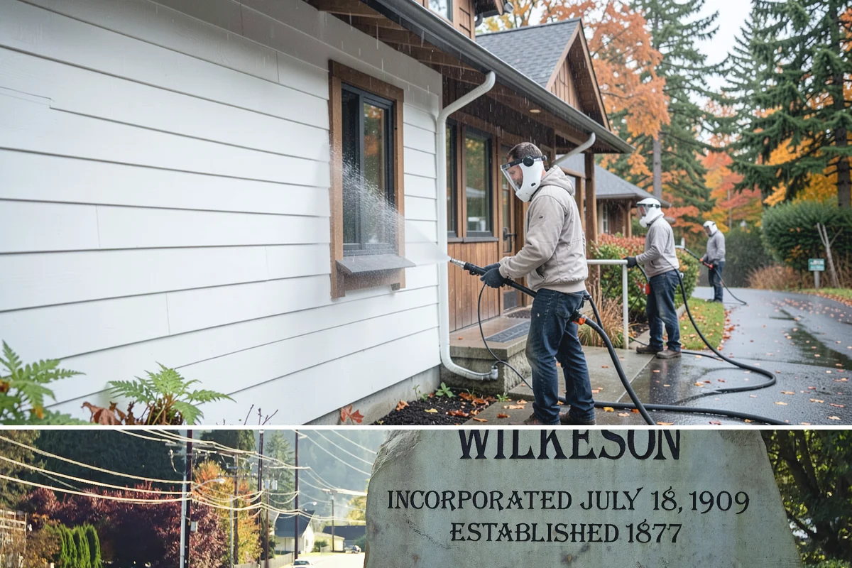 Sidewalk Gum Removal in Wilkeson, Pierce County, WA - Gum removal works year-round but is most efficient in warmer months when heat softens deposits faster.