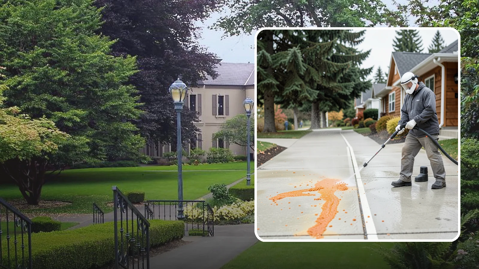Sidewalk Gum Removal in Woodinville, King County, WA - We blast away stuck-on gum from Washington commercial sidewalks, leaving smooth, spot-free walkways for your customers.