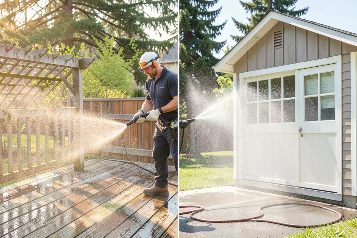 Sidewalk Gum Removal in Yarrow Point, King County, WA - Mark and count gum spots along the walkway