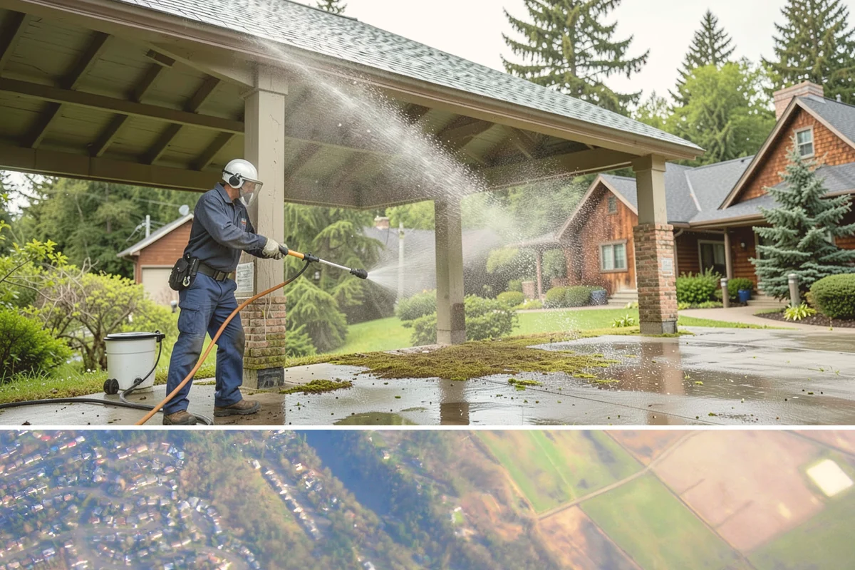 Sidewalk Pressure Washing in Algona, King County, WA - Late spring through early fall is ideal, once the heaviest rains ease and the concrete can dry between passes.
