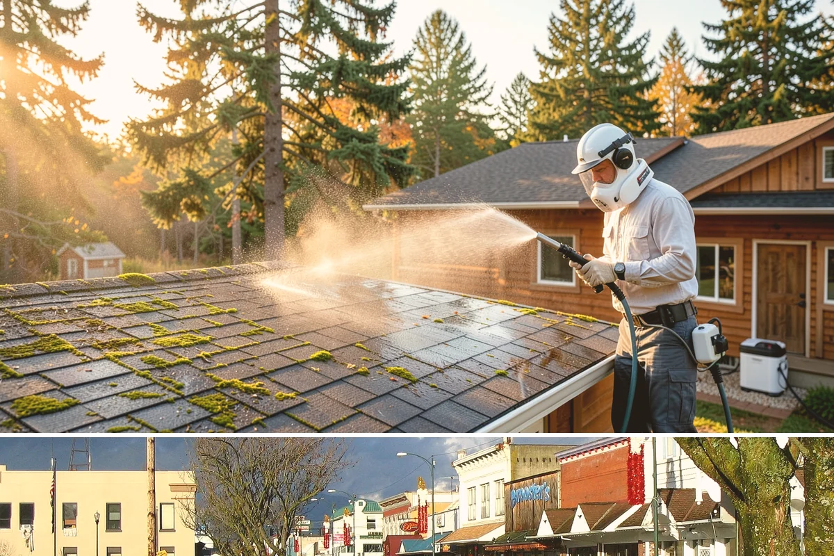 Sidewalk Pressure Washing in Arlington, Snohomish County, WA - Late spring through early fall is ideal, once the heaviest rains ease and the concrete can dry between passes.