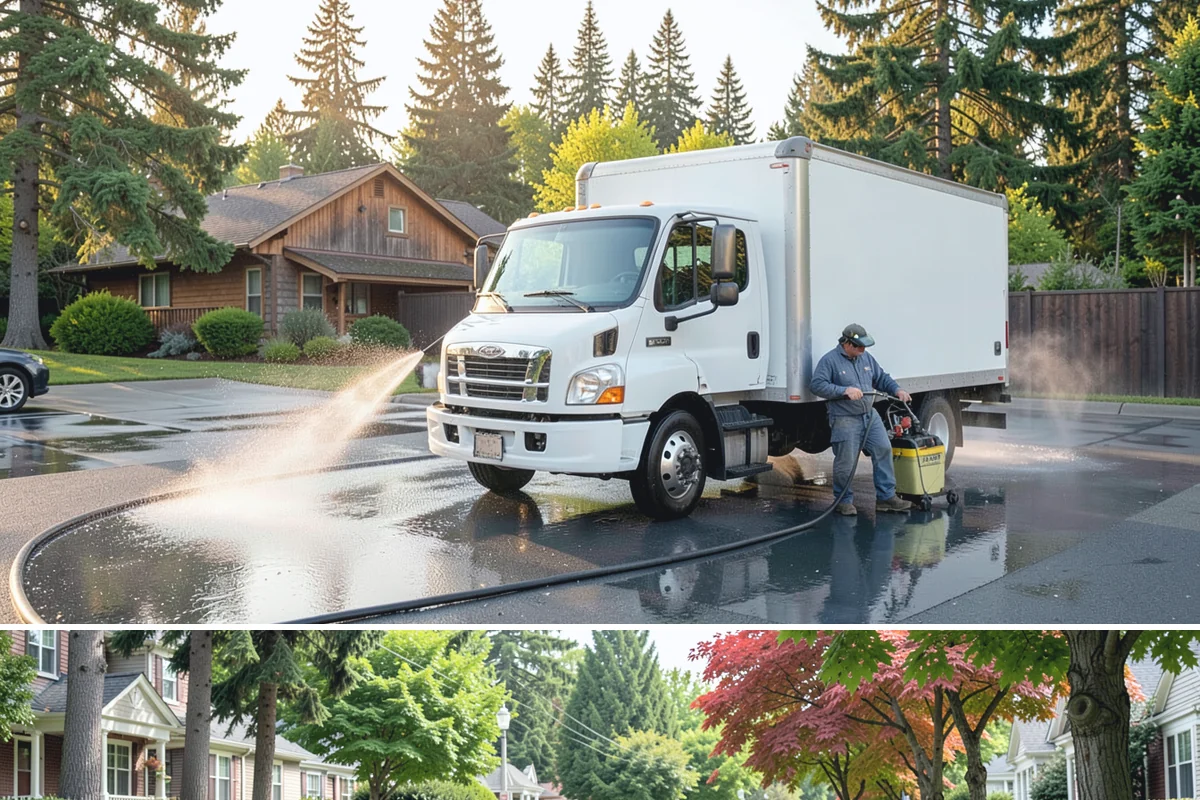 Sidewalk Pressure Washing in Beaux Arts Village, King County, WA - Late spring through early fall is ideal, once the heaviest rains ease and the concrete can dry between passes.