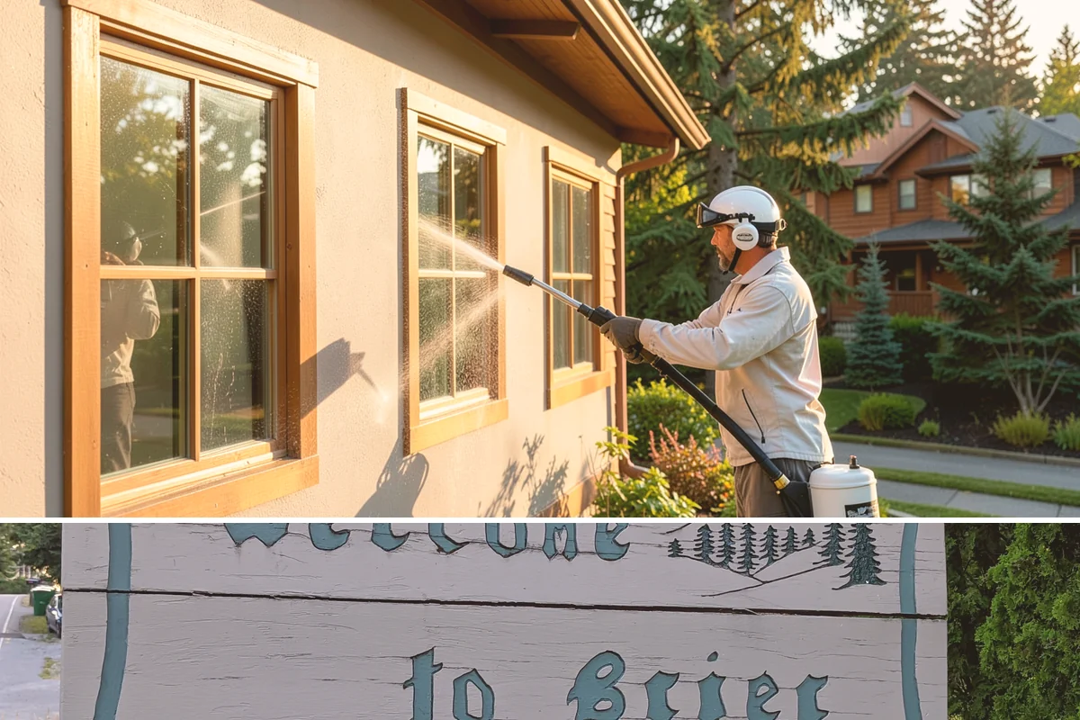 Sidewalk Pressure Washing in Brier, Snohomish County, WA - Late spring through early fall is ideal, once the heaviest rains ease and the concrete can dry between passes.