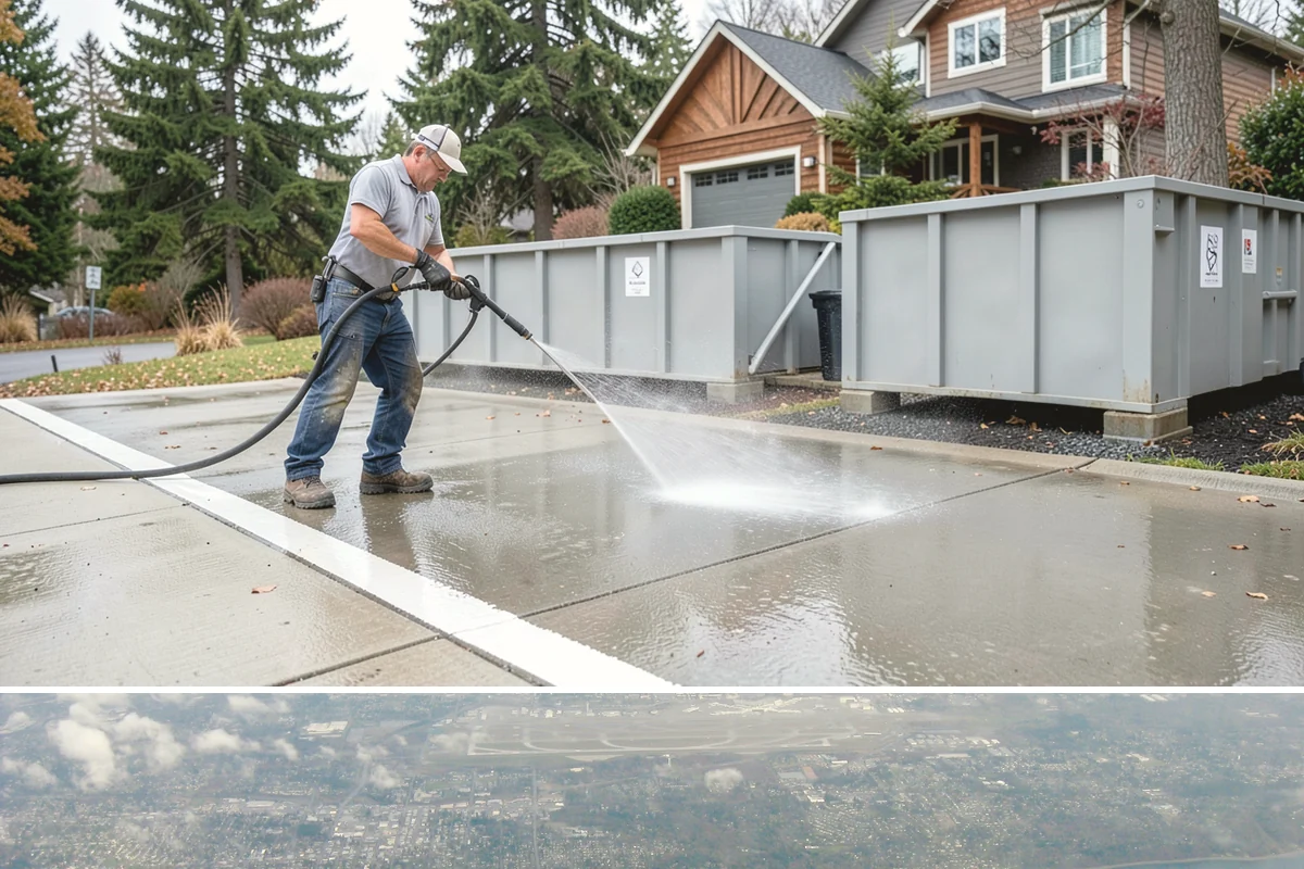 Sidewalk Pressure Washing in Burien, King County, WA - Late spring through early fall is ideal, once the heaviest rains ease and the concrete can dry between passes.