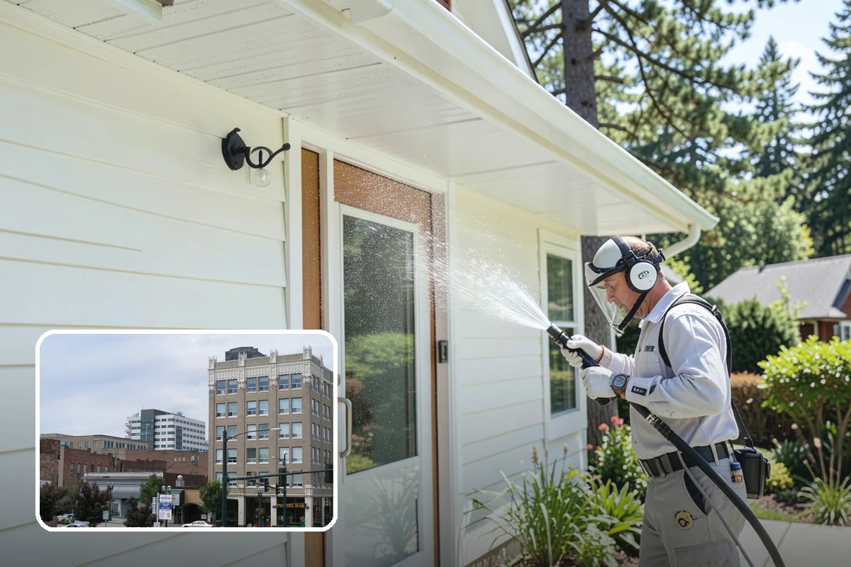 Sidewalk Pressure Washing in Everett, Snohomish County, WA - Eliminates the slick algae film that causes winter slips