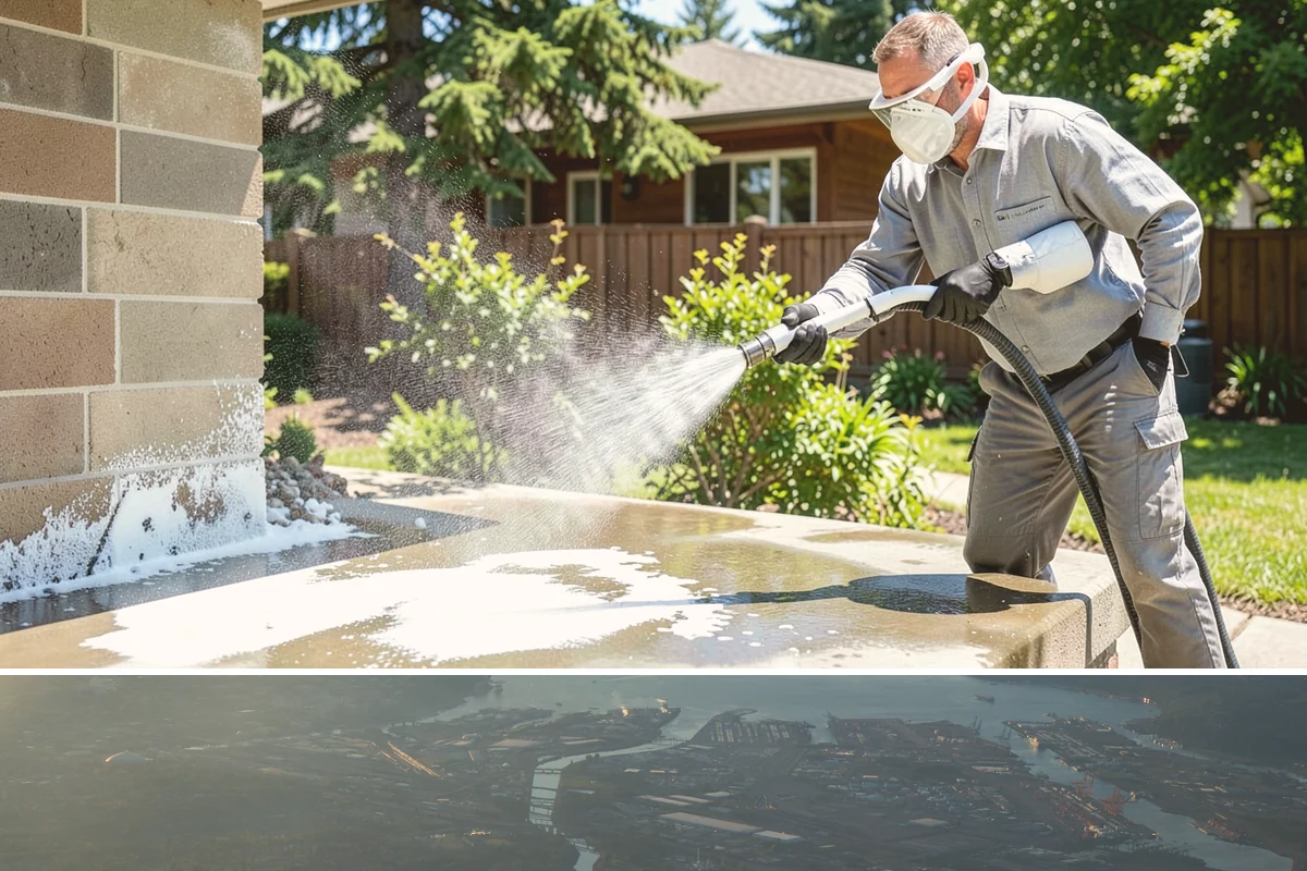Sidewalk Pressure Washing in Fife, Pierce County, WA - Late spring through early fall is ideal, once the heaviest rains ease and the concrete can dry between passes.