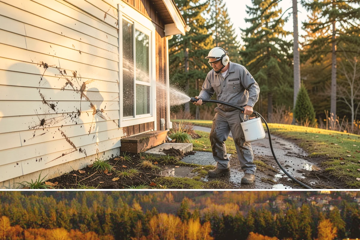 Sidewalk Pressure Washing in Kenmore, King County, WA - Late spring through early fall is ideal, once the heaviest rains ease and the concrete can dry between passes.
