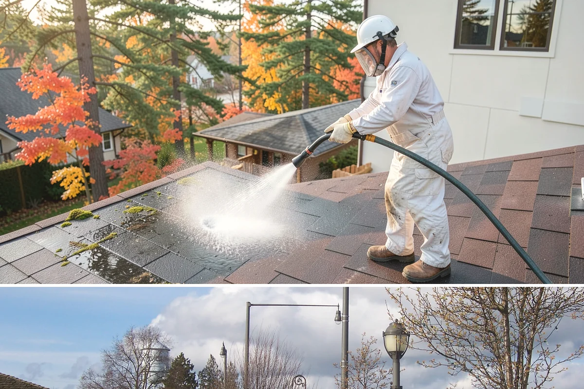 Sidewalk Pressure Washing in Marysville, Snohomish County, WA - Late spring through early fall is ideal, once the heaviest rains ease and the concrete can dry between passes.