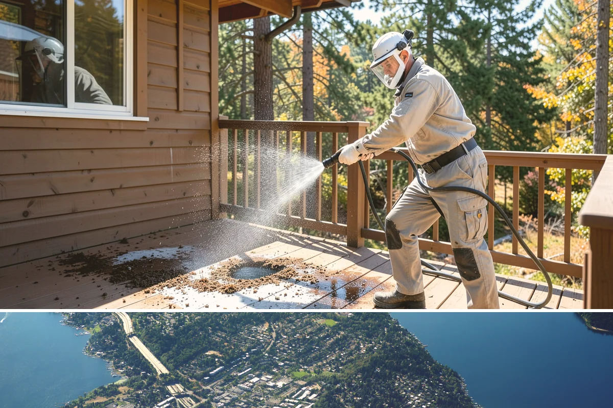 Sidewalk Pressure Washing in Mercer Island, King County, WA - Late spring through early fall is ideal, once the heaviest rains ease and the concrete can dry between passes.