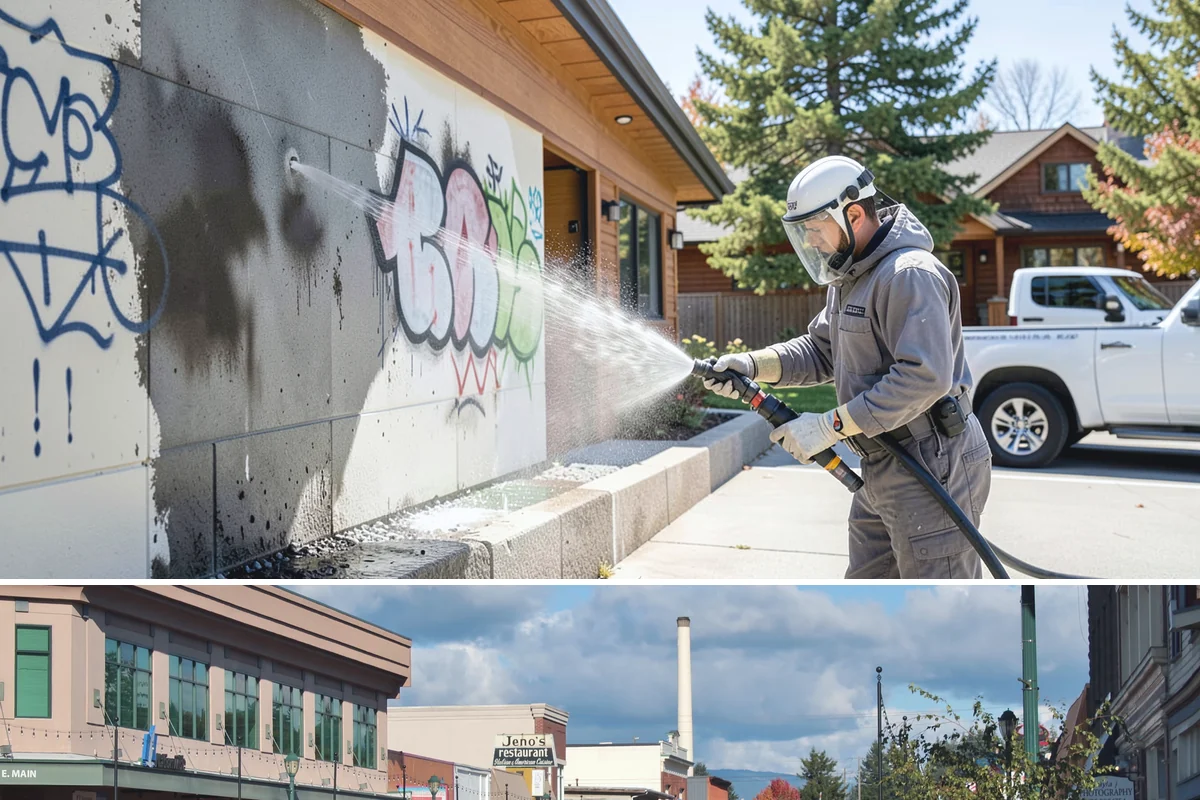 Sidewalk Pressure Washing in Monroe, Snohomish County, WA - Late spring through early fall is ideal, once the heaviest rains ease and the concrete can dry between passes.