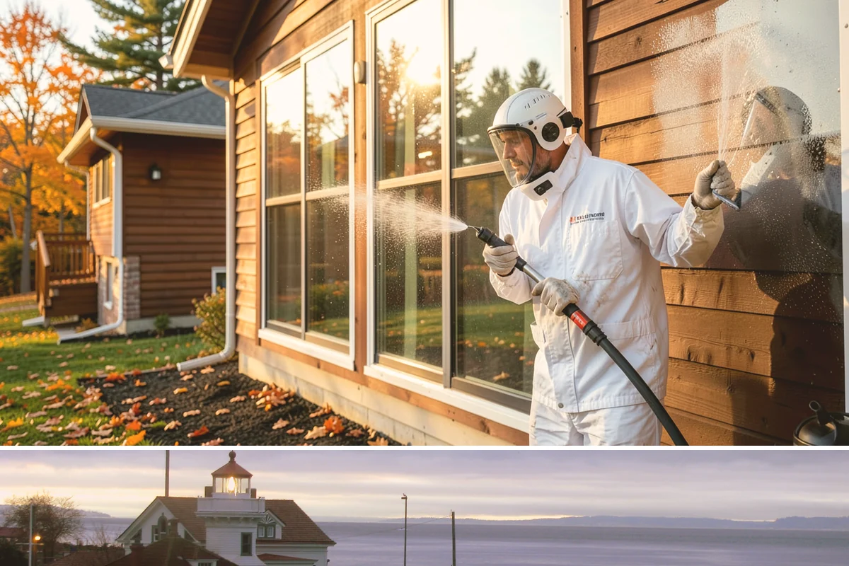Sidewalk Pressure Washing in Mukilteo, Snohomish County, WA - Late spring through early fall is ideal, once the heaviest rains ease and the concrete can dry between passes.