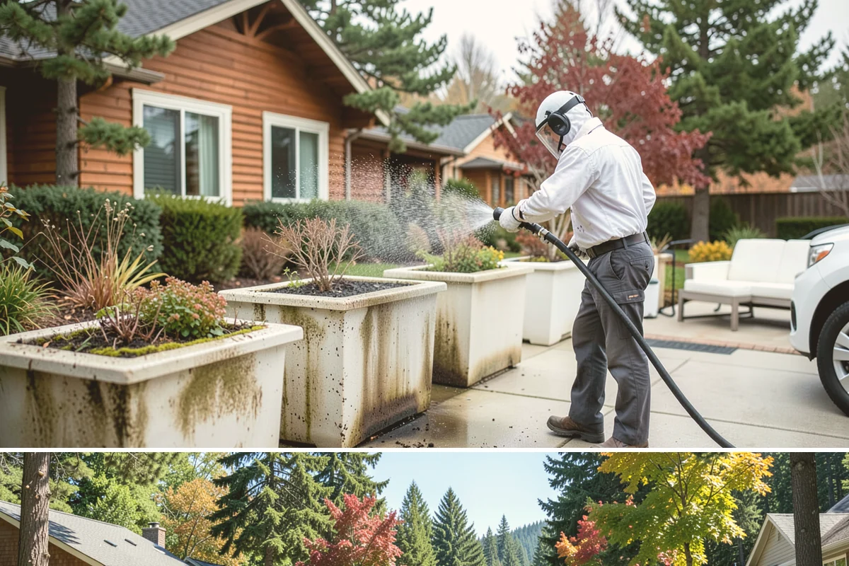 Sidewalk Pressure Washing in Orting, Pierce County, WA - Late spring through early fall is ideal, once the heaviest rains ease and the concrete can dry between passes.