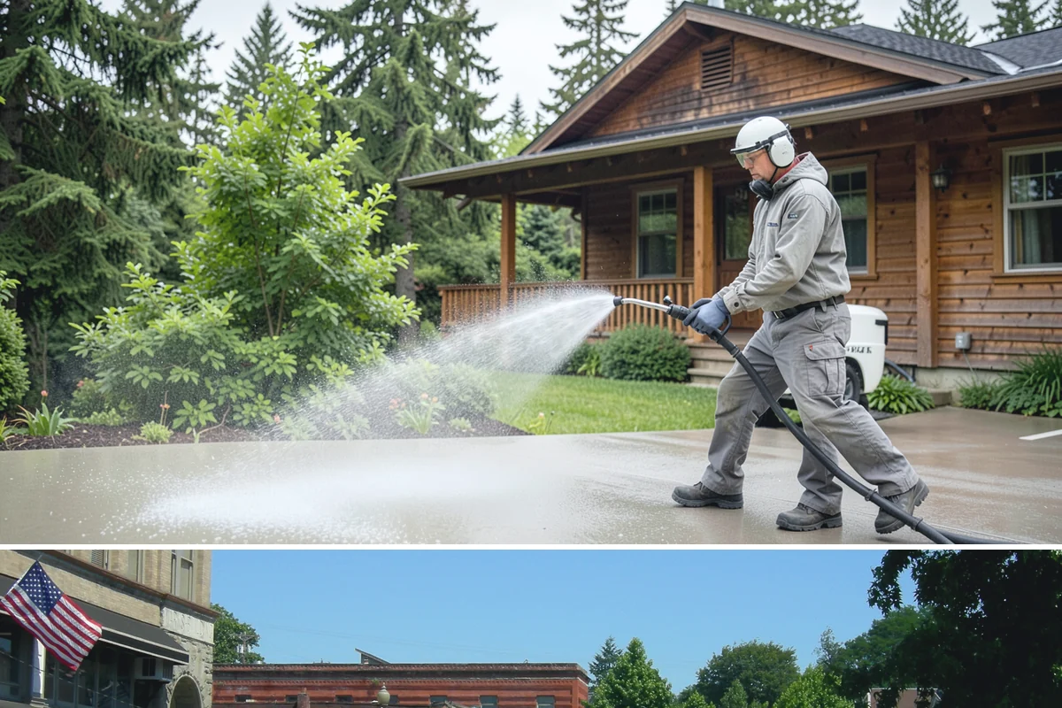 Sidewalk Pressure Washing in Snohomish, Snohomish County, WA - Late spring through early fall is ideal, once the heaviest rains ease and the concrete can dry between passes.