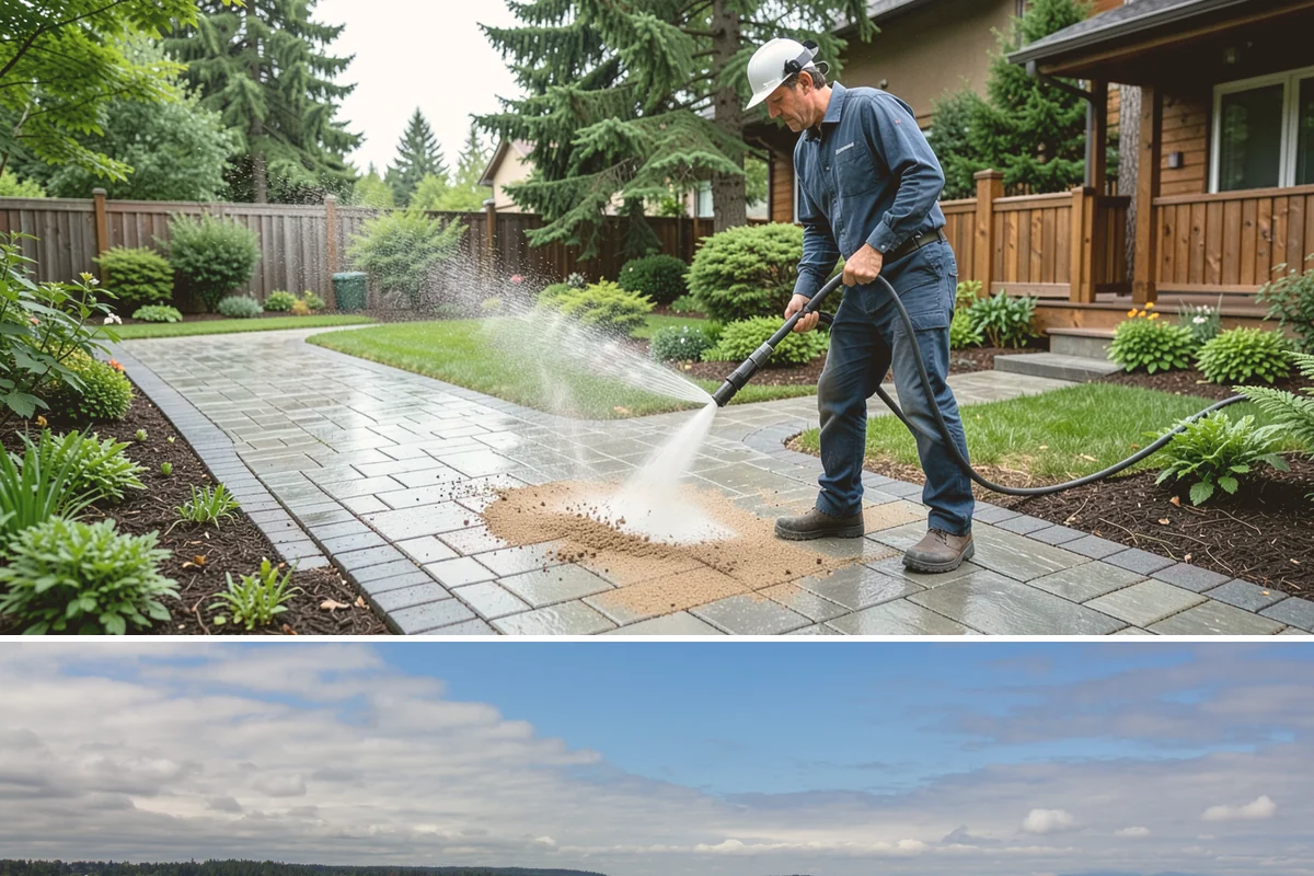 Sidewalk Pressure Washing in University Place, Pierce County, WA - Late spring through early fall is ideal, once the heaviest rains ease and the concrete can dry between passes.