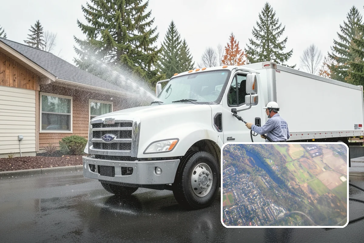 Siding Soft Wash in Algona, King County, WA - Cleans siding without forcing water behind panels