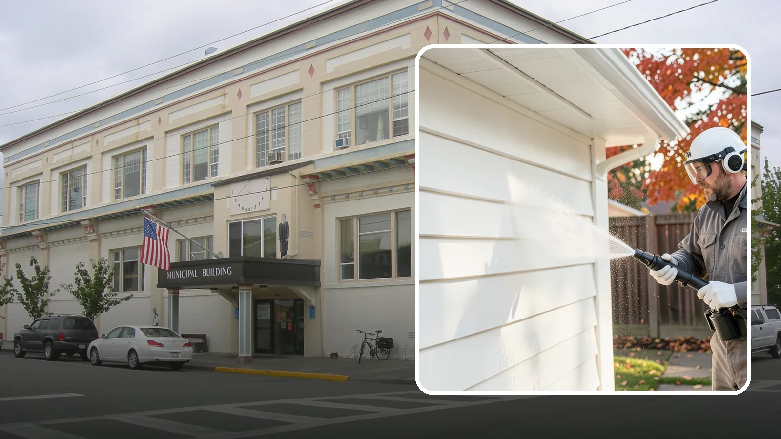 Siding Soft Wash in Anacortes, Skagit County, WA - Siding soft wash gently cleans your home's exterior walls with low pressure and cleaning solutions that lift algae without damage.