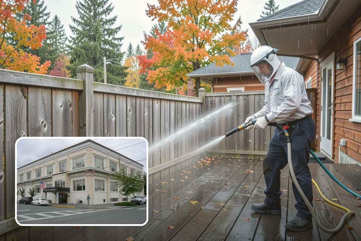 Siding Soft Wash in Anacortes, Skagit County, WA - Cleans siding without forcing water behind panels