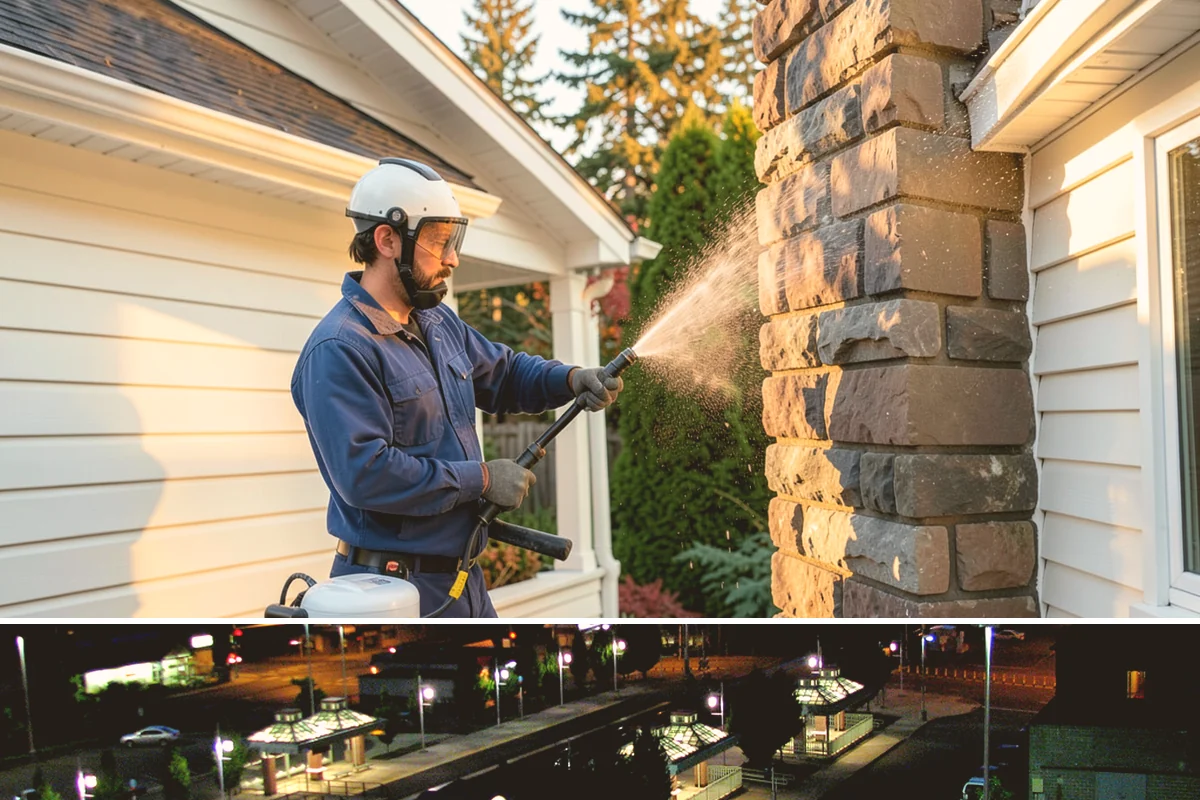 Siding Soft Wash in Auburn, King County, WA - Spring and fall are prime, clearing algae after winter and again before the next wet season settles in.