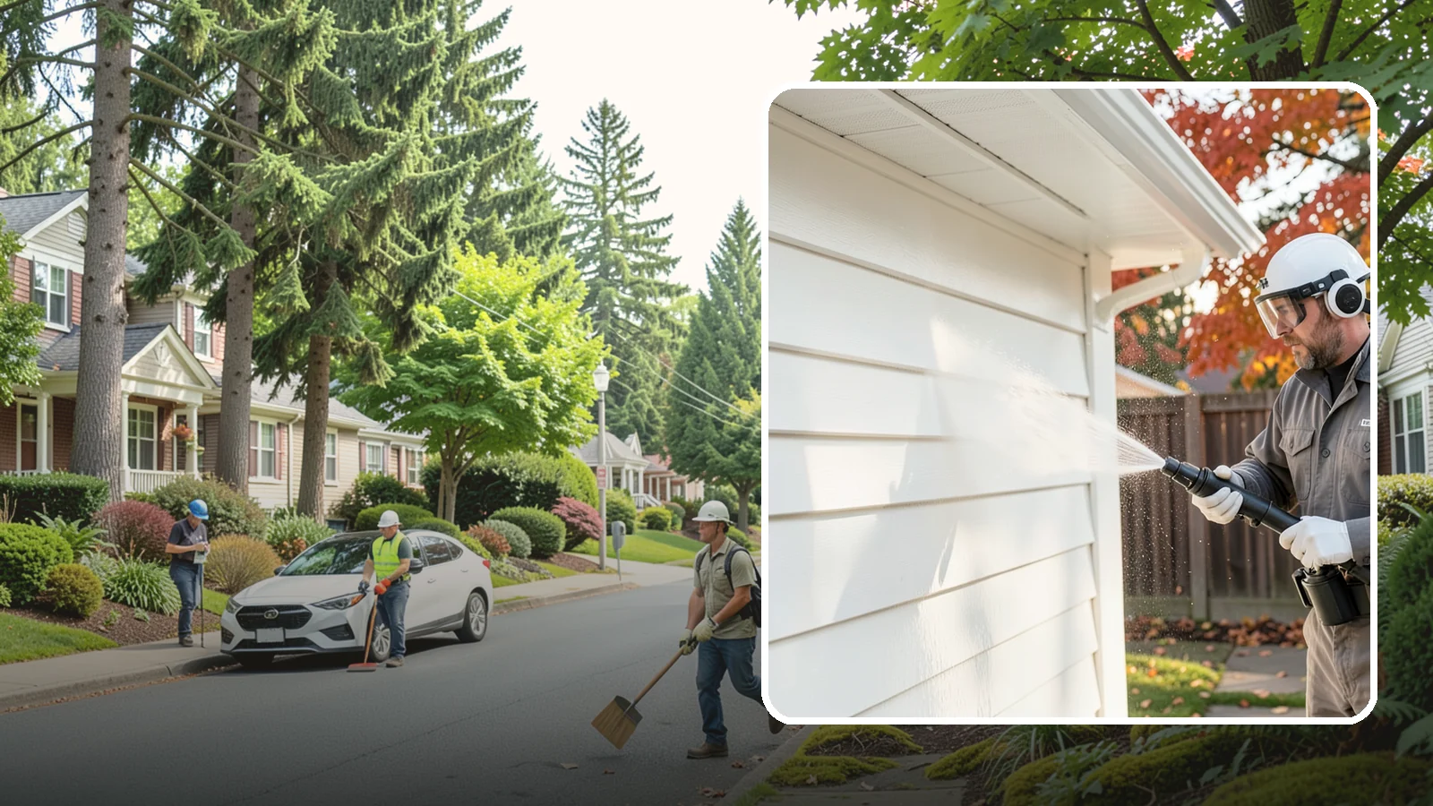 Siding Soft Wash in Beaux Arts Village, King County, WA - Siding soft wash gently cleans your home's exterior walls with low pressure and cleaning solutions that lift algae without damage.