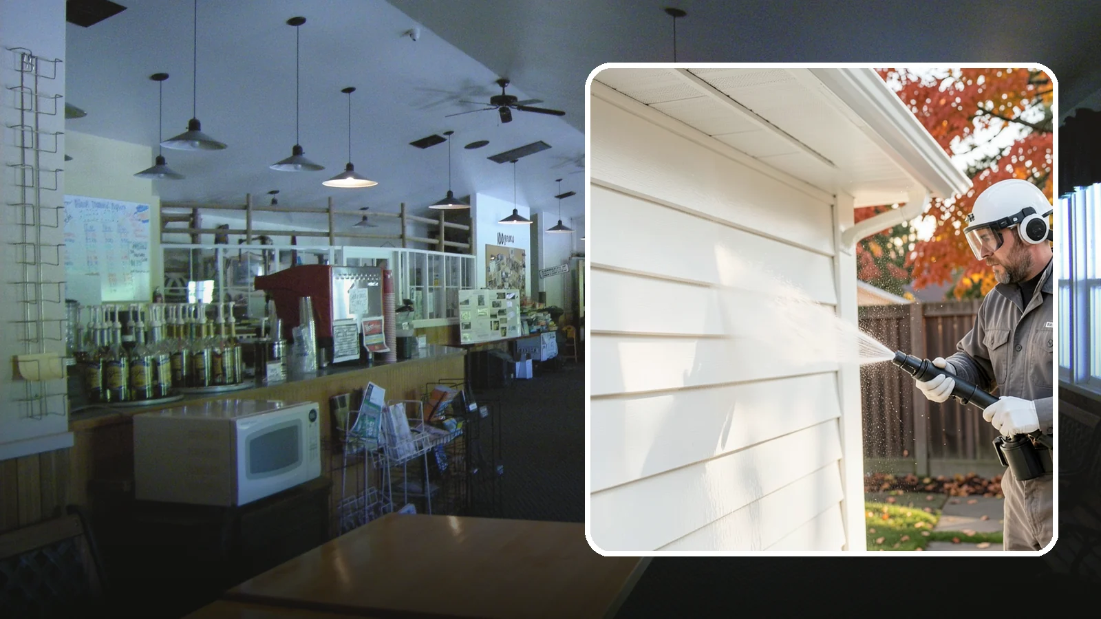 Siding Soft Wash in Black Diamond, King County, WA - Siding soft wash gently cleans your home's exterior walls with low pressure and cleaning solutions that lift algae without damage.