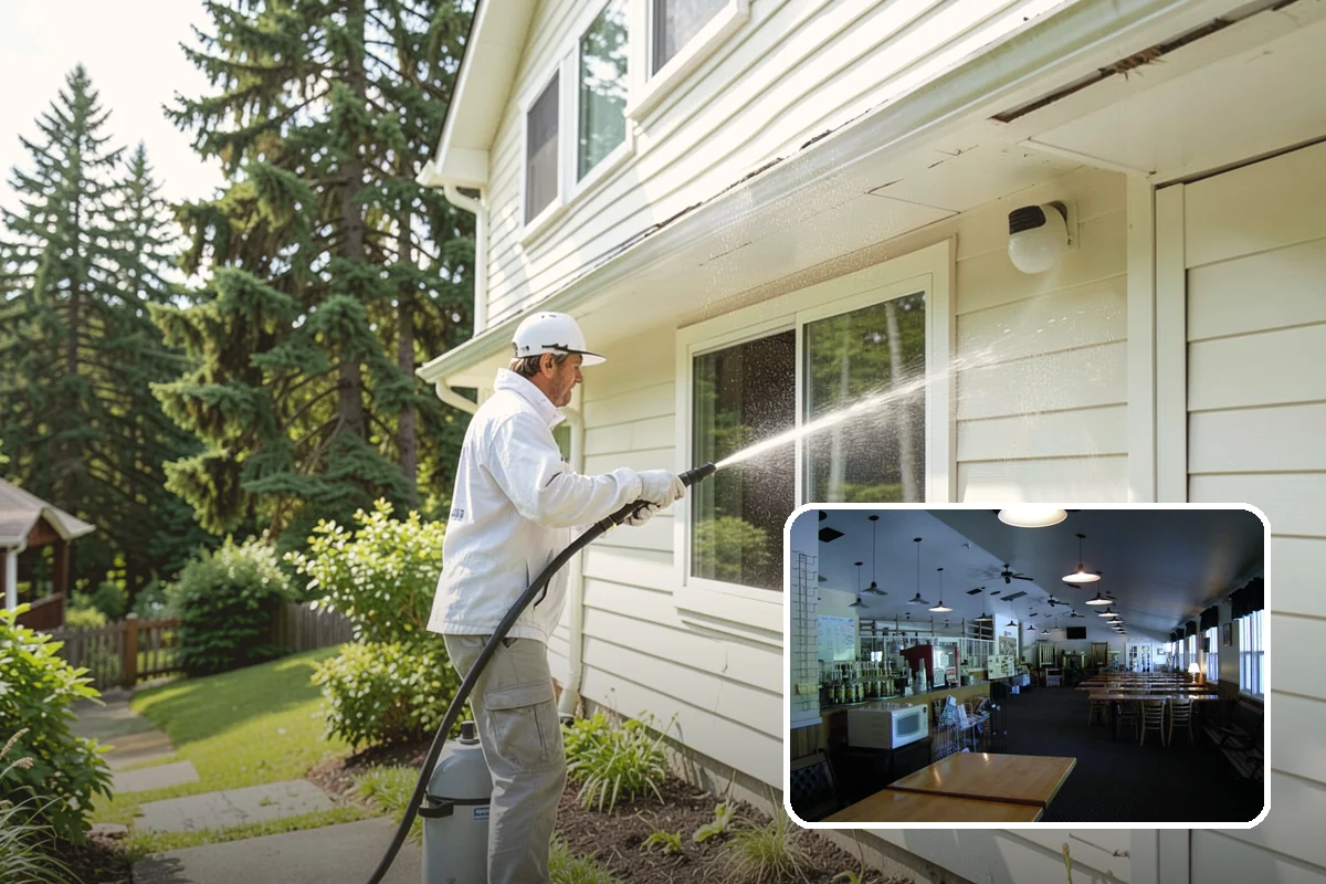 Siding Soft Wash in Black Diamond, King County, WA - Cleans siding without forcing water behind panels