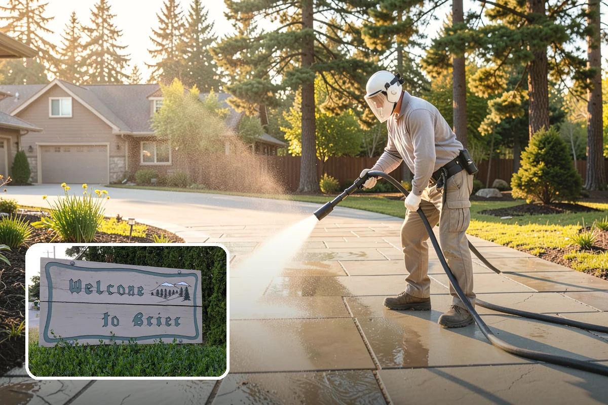 Siding Soft Wash in Brier, Snohomish County, WA - Cleans siding without forcing water behind panels