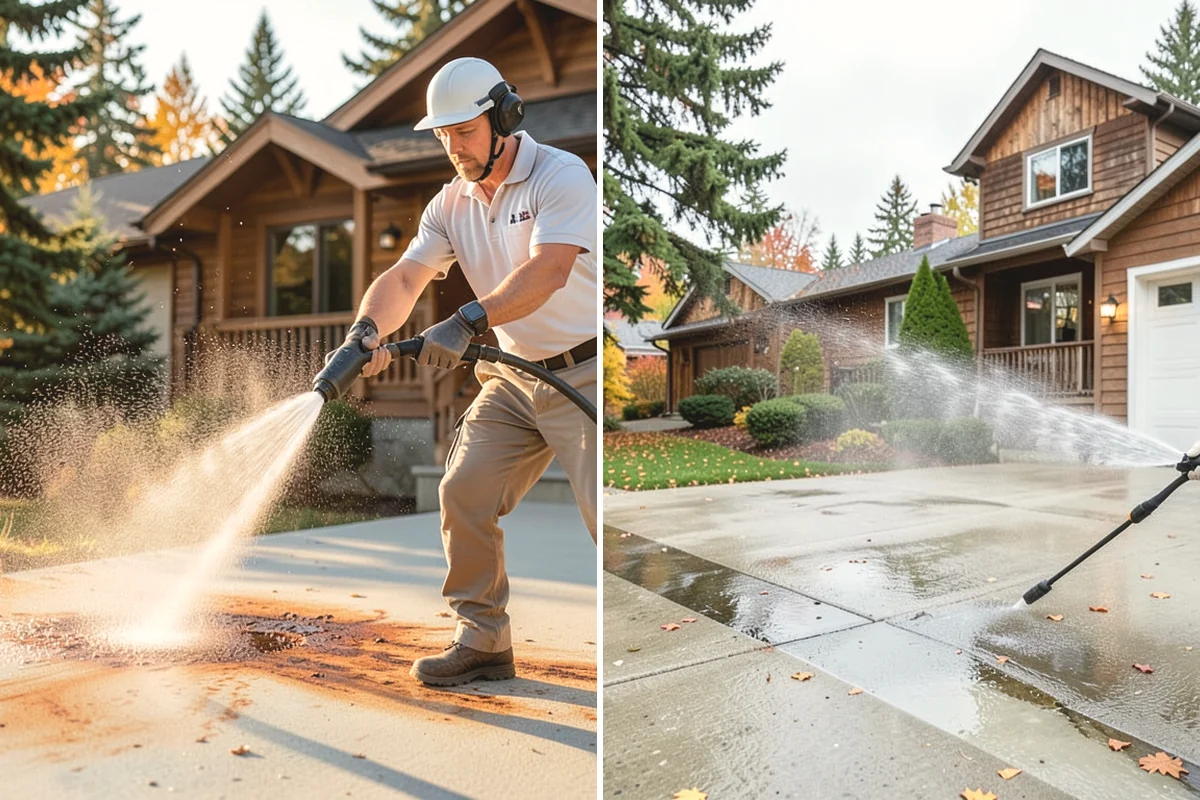 Siding Soft Wash in Burlington, Skagit County, WA - Inspect the siding and note algae-heavy elevations