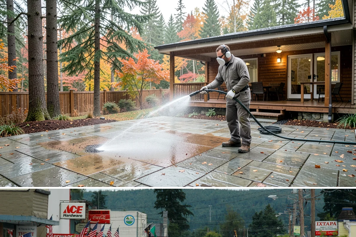 Siding Soft Wash in Carnation, King County, WA - Spring and fall are prime, clearing algae after winter and again before the next wet season settles in.