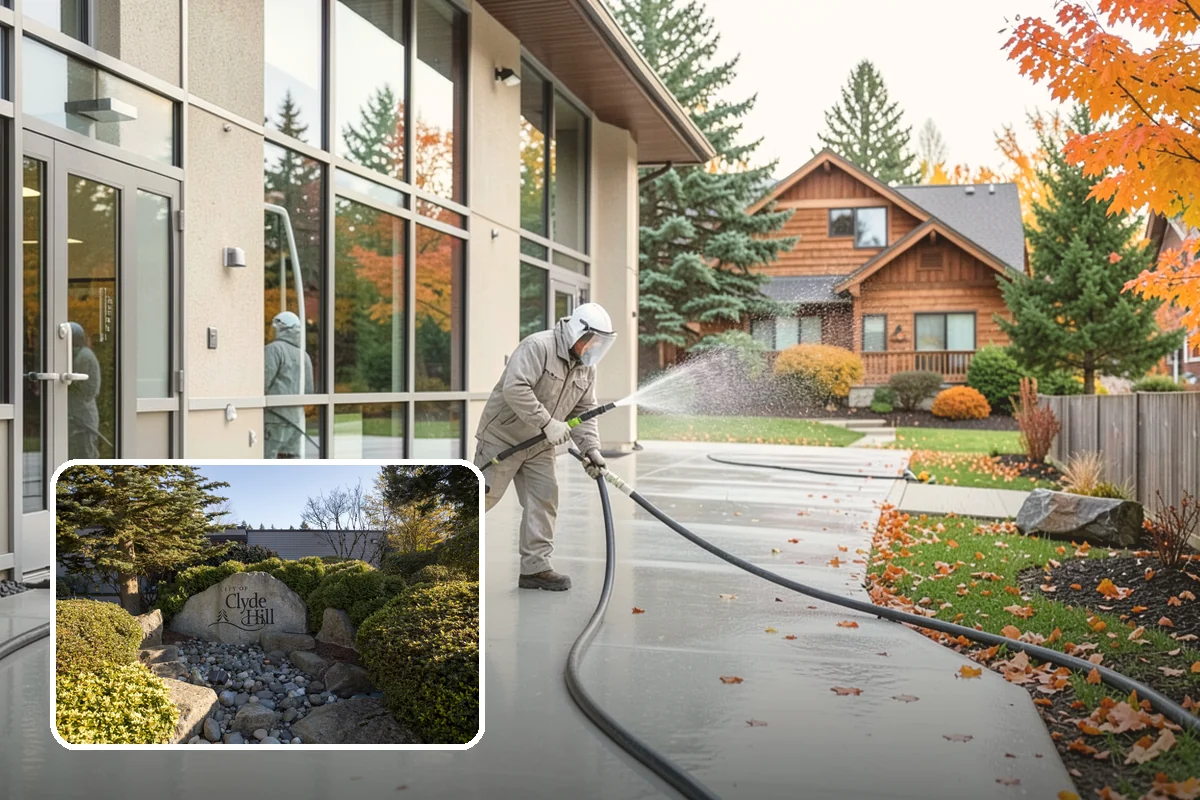Siding Soft Wash in Clyde Hill, King County, WA - Cleans siding without forcing water behind panels