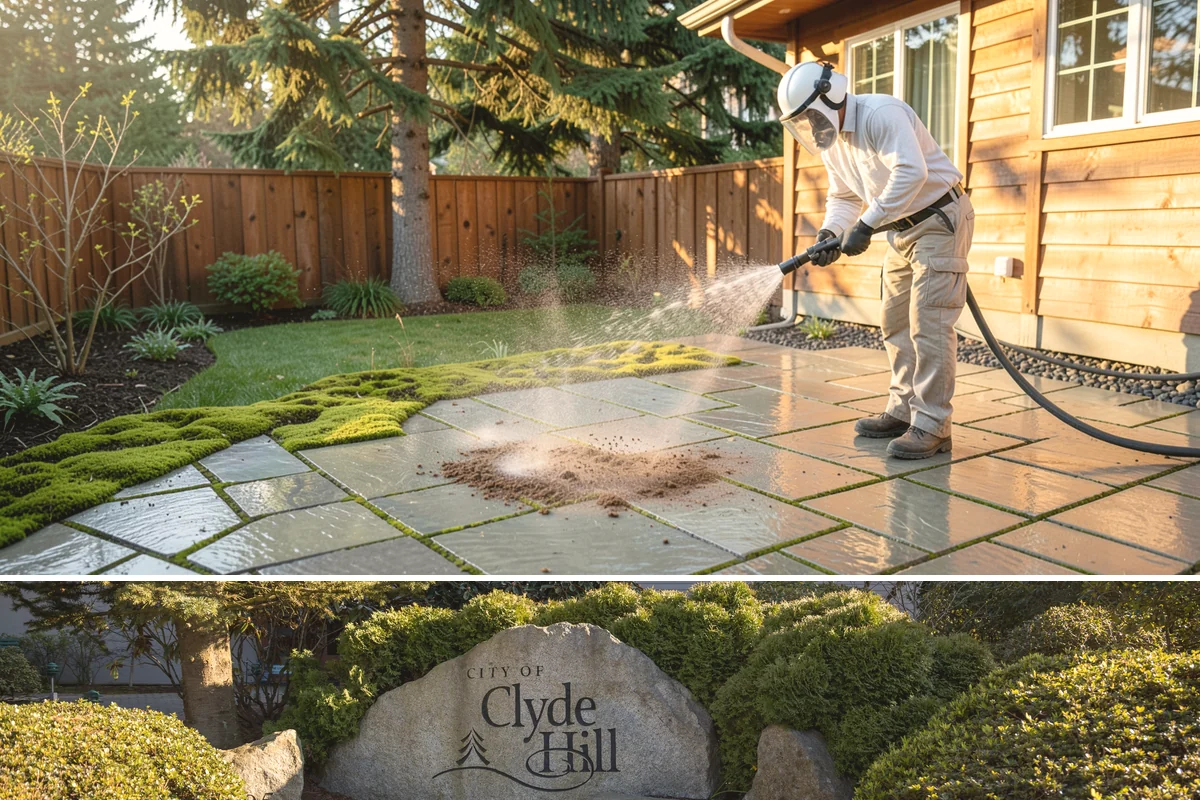 Siding Soft Wash in Clyde Hill, King County, WA - Spring and fall are prime, clearing algae after winter and again before the next wet season settles in.