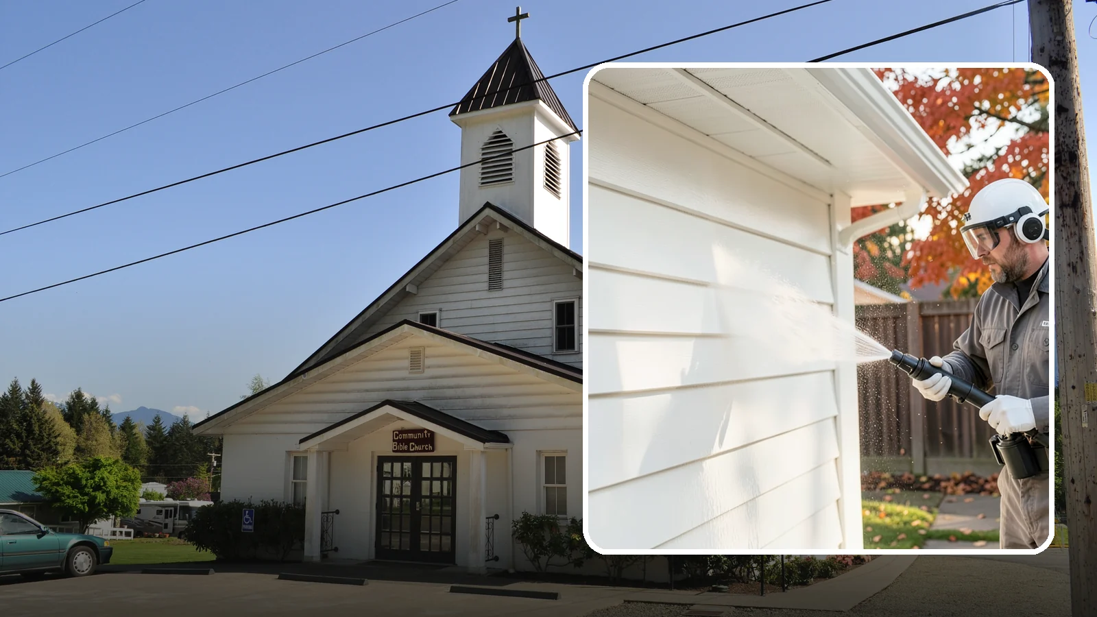 Siding Soft Wash in Concrete, Skagit County, WA - Siding soft wash gently cleans your home's exterior walls with low pressure and cleaning solutions that lift algae without damage.