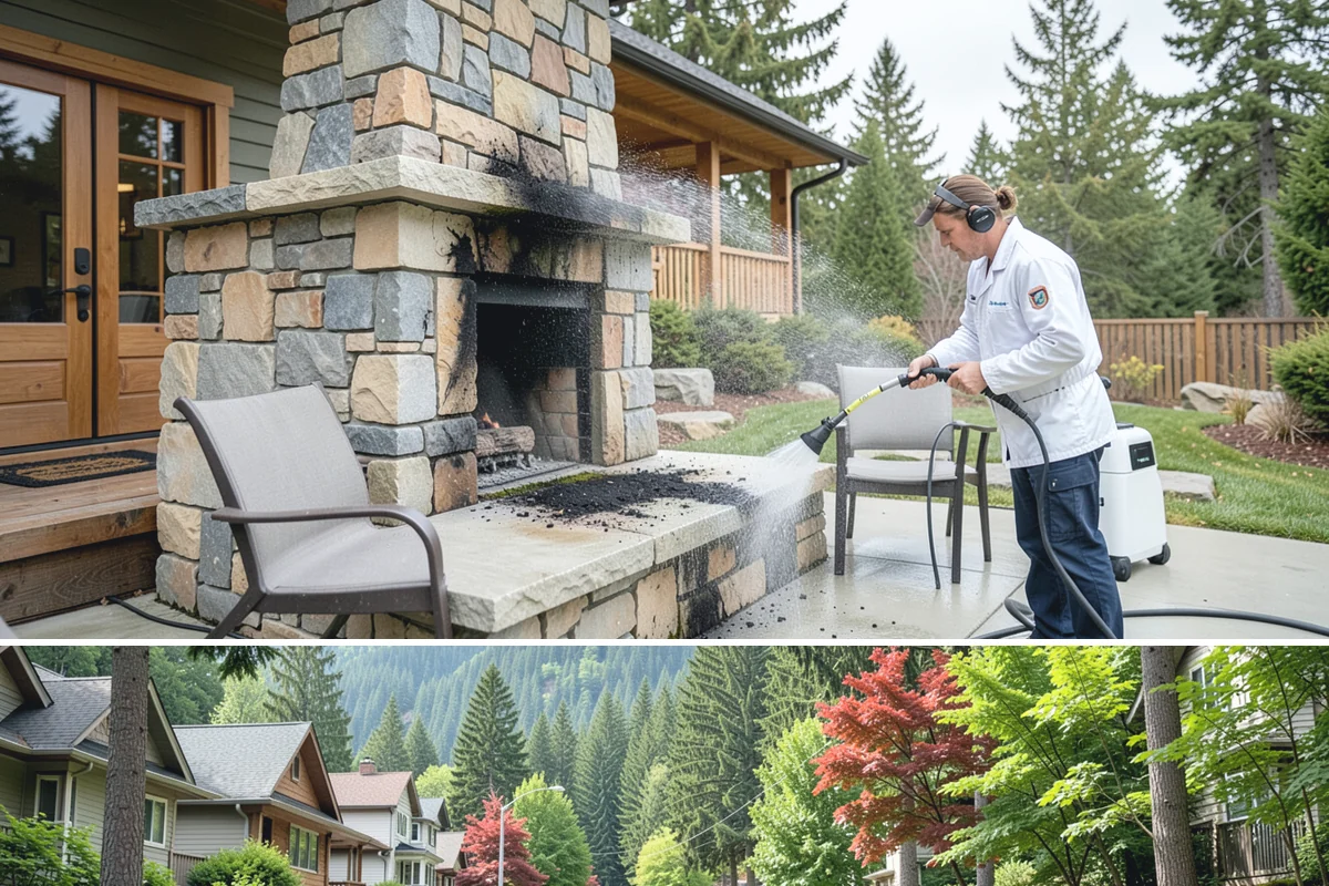 Siding Soft Wash in Darrington, Snohomish County, WA - Spring and fall are prime, clearing algae after winter and again before the next wet season settles in.