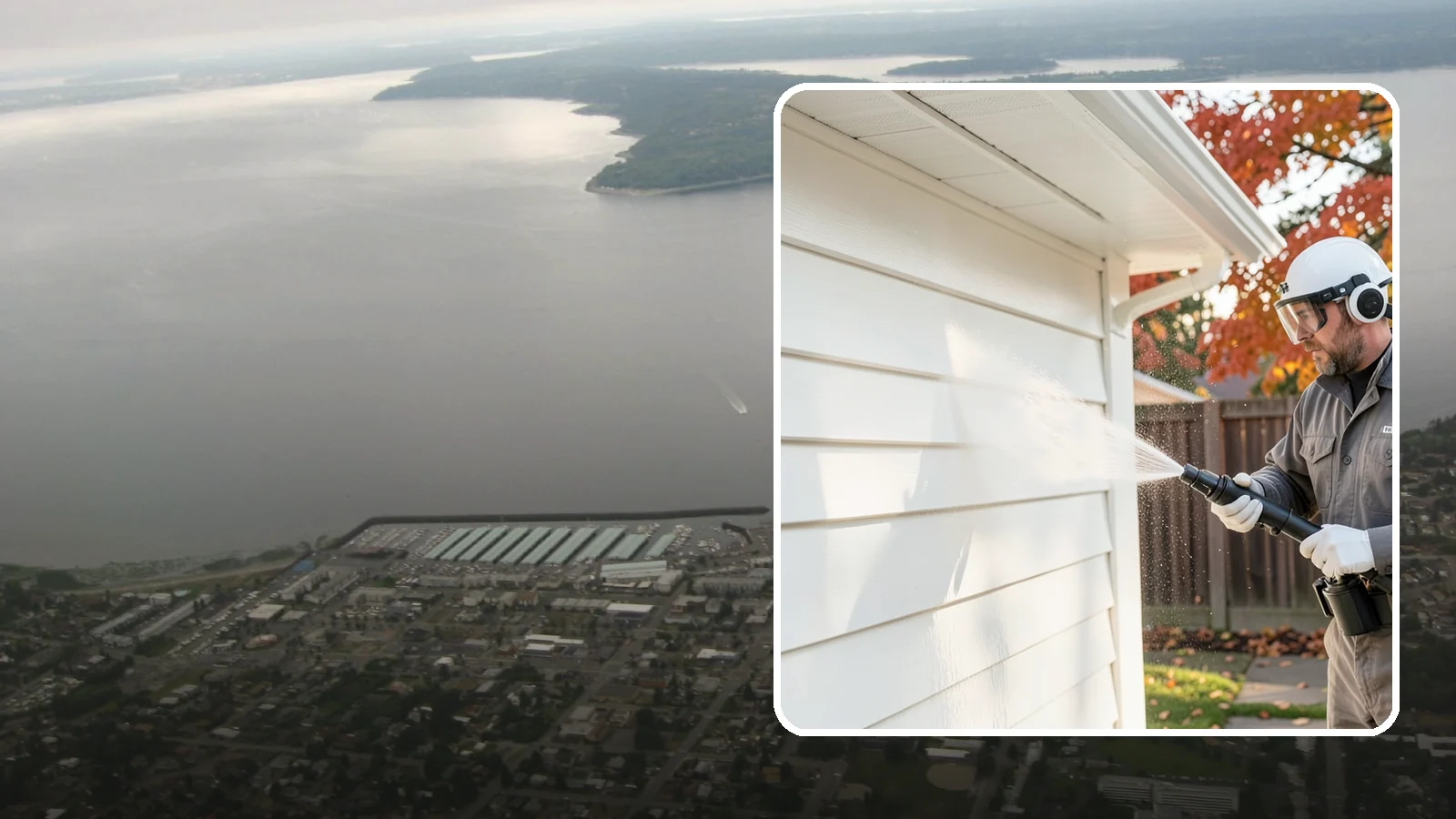 Siding Soft Wash in Des Moines, King County, WA - Siding soft wash gently cleans your home's exterior walls with low pressure and cleaning solutions that lift algae without damage.