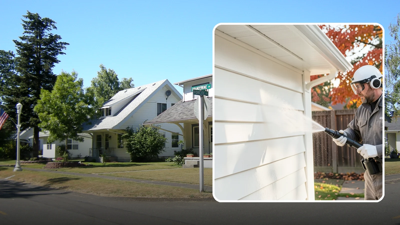 Siding Soft Wash in DuPont, Pierce County, WA - Siding soft wash gently cleans your home's exterior walls with low pressure and cleaning solutions that lift algae without damage.