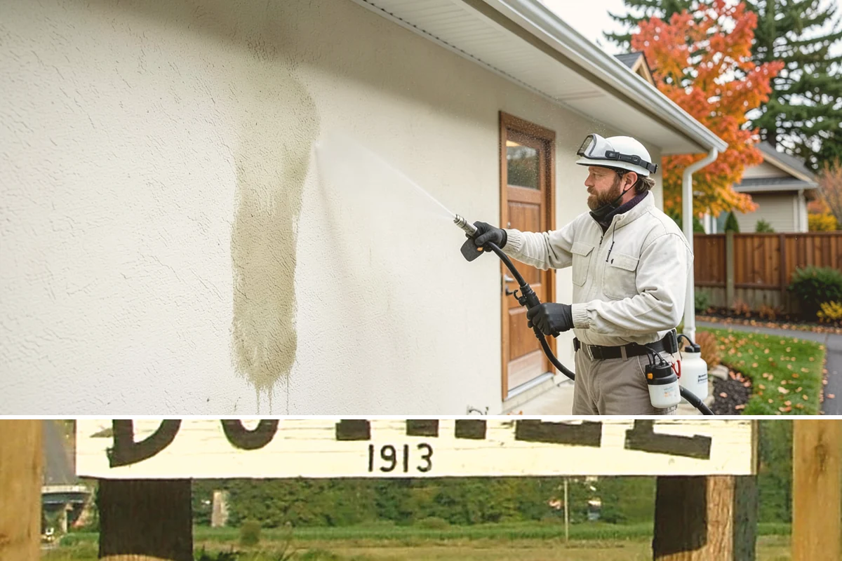 Siding Soft Wash in Duvall, King County, WA - Spring and fall are prime, clearing algae after winter and again before the next wet season settles in.