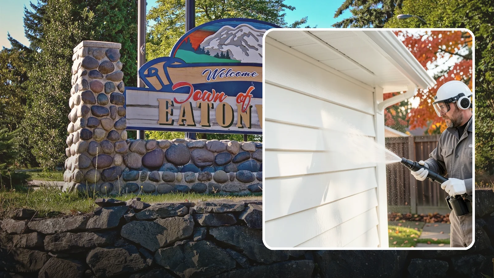 Siding Soft Wash in Eatonville, Pierce County, WA - Siding soft wash gently cleans your home's exterior walls with low pressure and cleaning solutions that lift algae without damage.