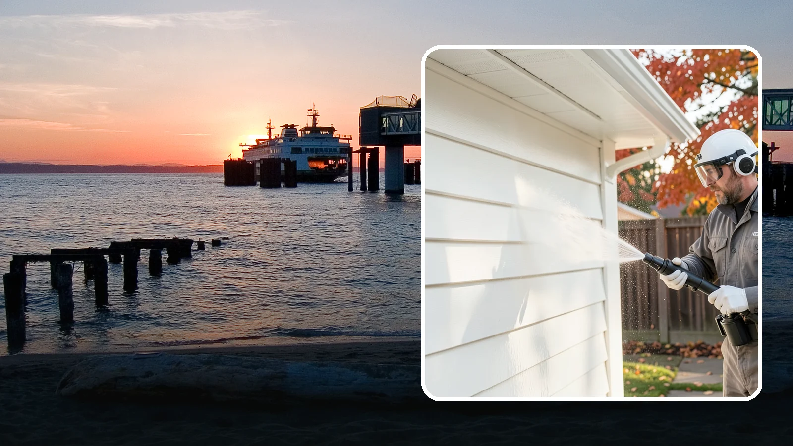Siding Soft Wash in Edmonds, Snohomish County, WA - Siding soft wash gently cleans your home's exterior walls with low pressure and cleaning solutions that lift algae without damage.