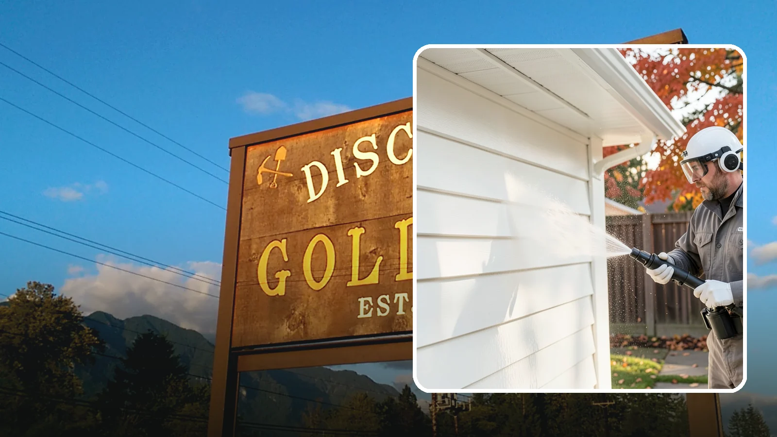 Siding Soft Wash in Gold Bar, Snohomish County, WA - Siding soft wash gently cleans your home's exterior walls with low pressure and cleaning solutions that lift algae without damage.