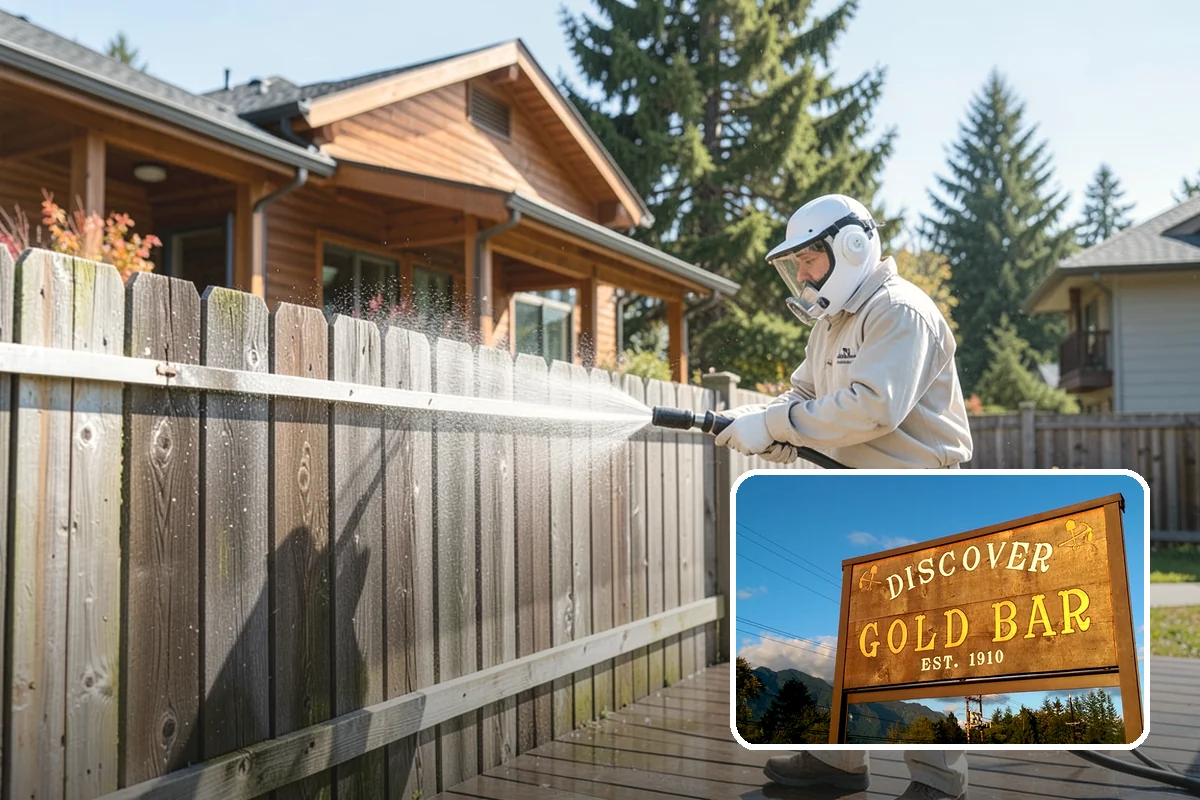Siding Soft Wash in Gold Bar, Snohomish County, WA - Cleans siding without forcing water behind panels
