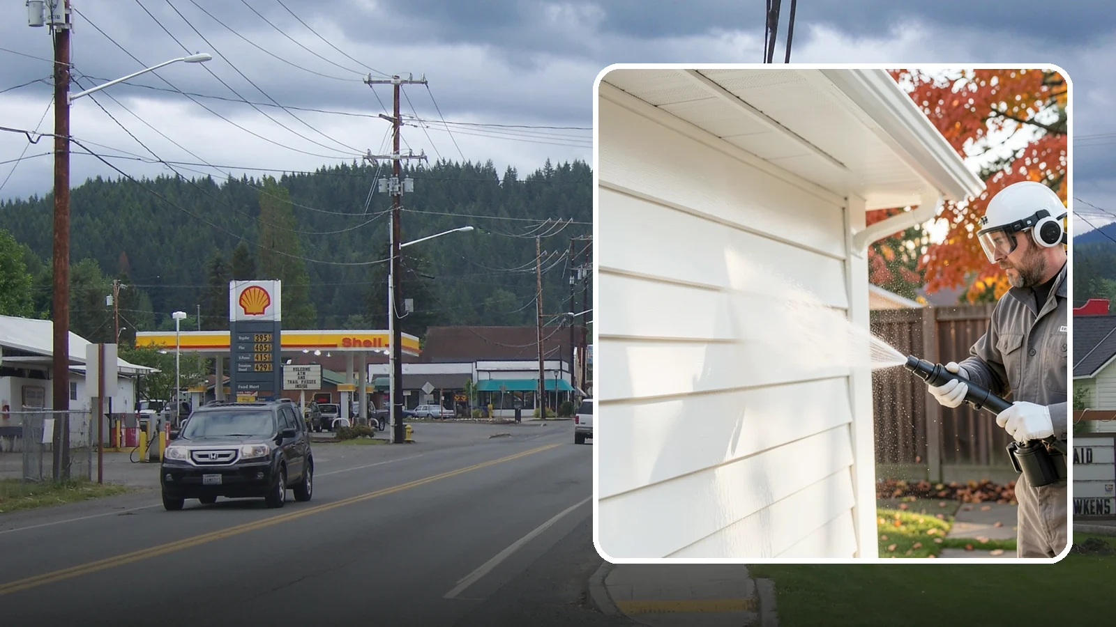 Siding Soft Wash in Granite Falls, Snohomish County, WA - Siding soft wash gently cleans your home's exterior walls with low pressure and cleaning solutions that lift algae without damage.